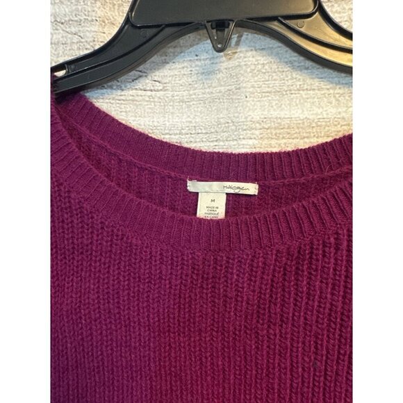 Halogen Purple Knit with details Sweater Size M - Picture 2 of 3